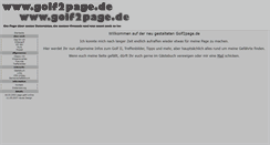 Desktop Screenshot of golf2page.de