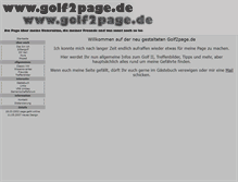 Tablet Screenshot of golf2page.de